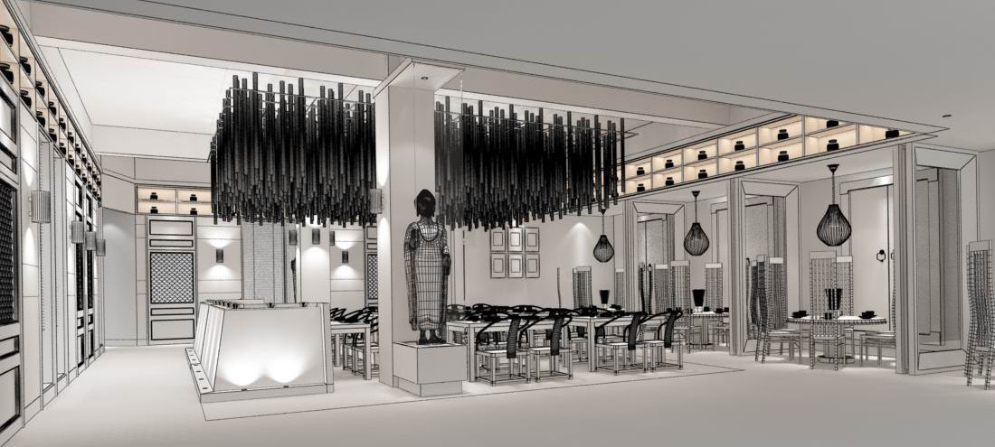 Business Restaurant - Coffee - Banquet  142 3D model_1