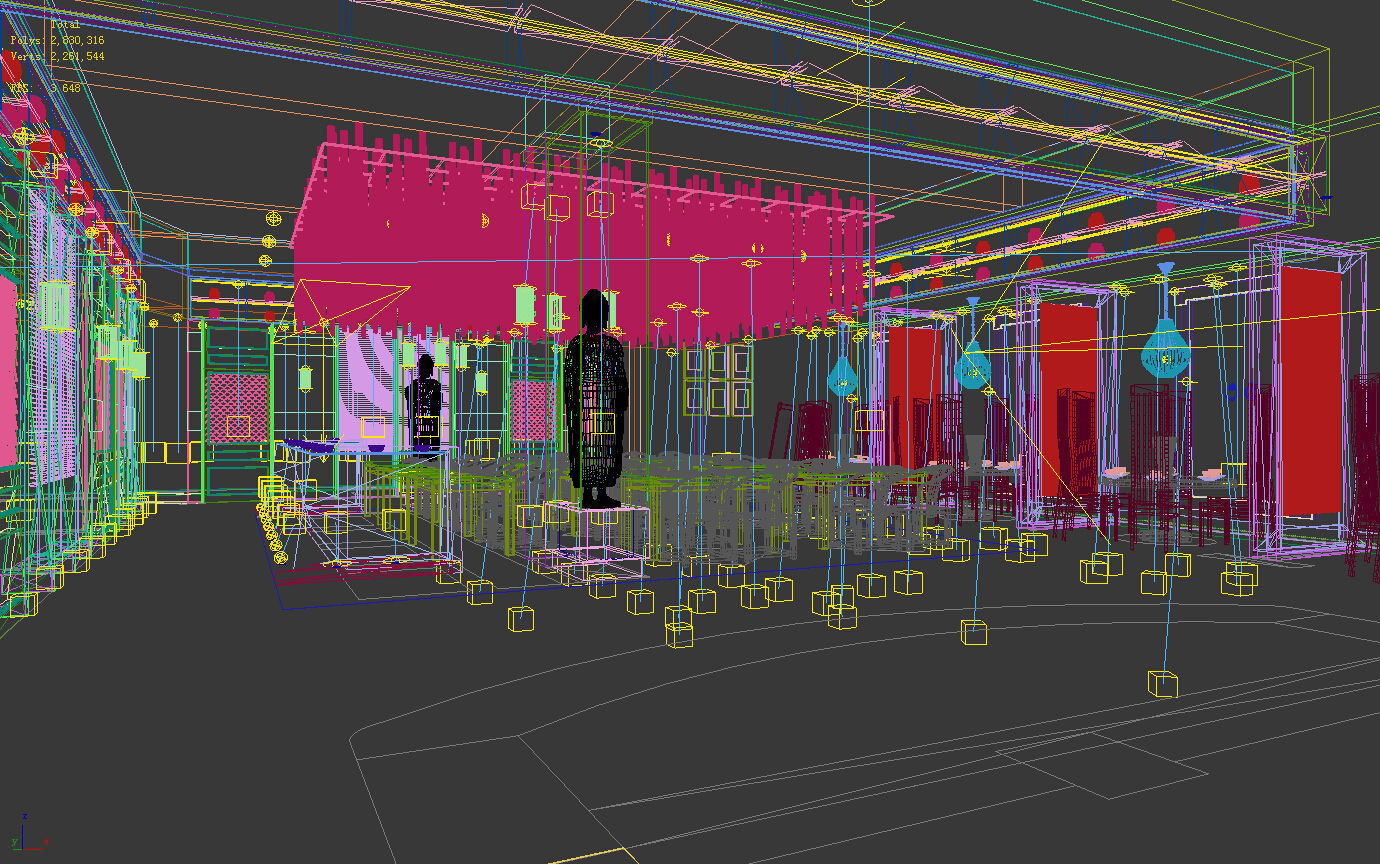 Business Restaurant - Coffee - Banquet  142 3D model_5