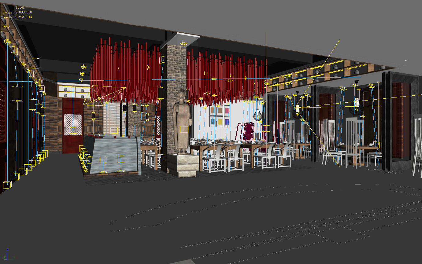 Business Restaurant - Coffee - Banquet  142 3D model_3