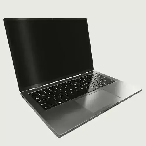 Generic Ultrabook Laptop Notebook Low-poly 3D model