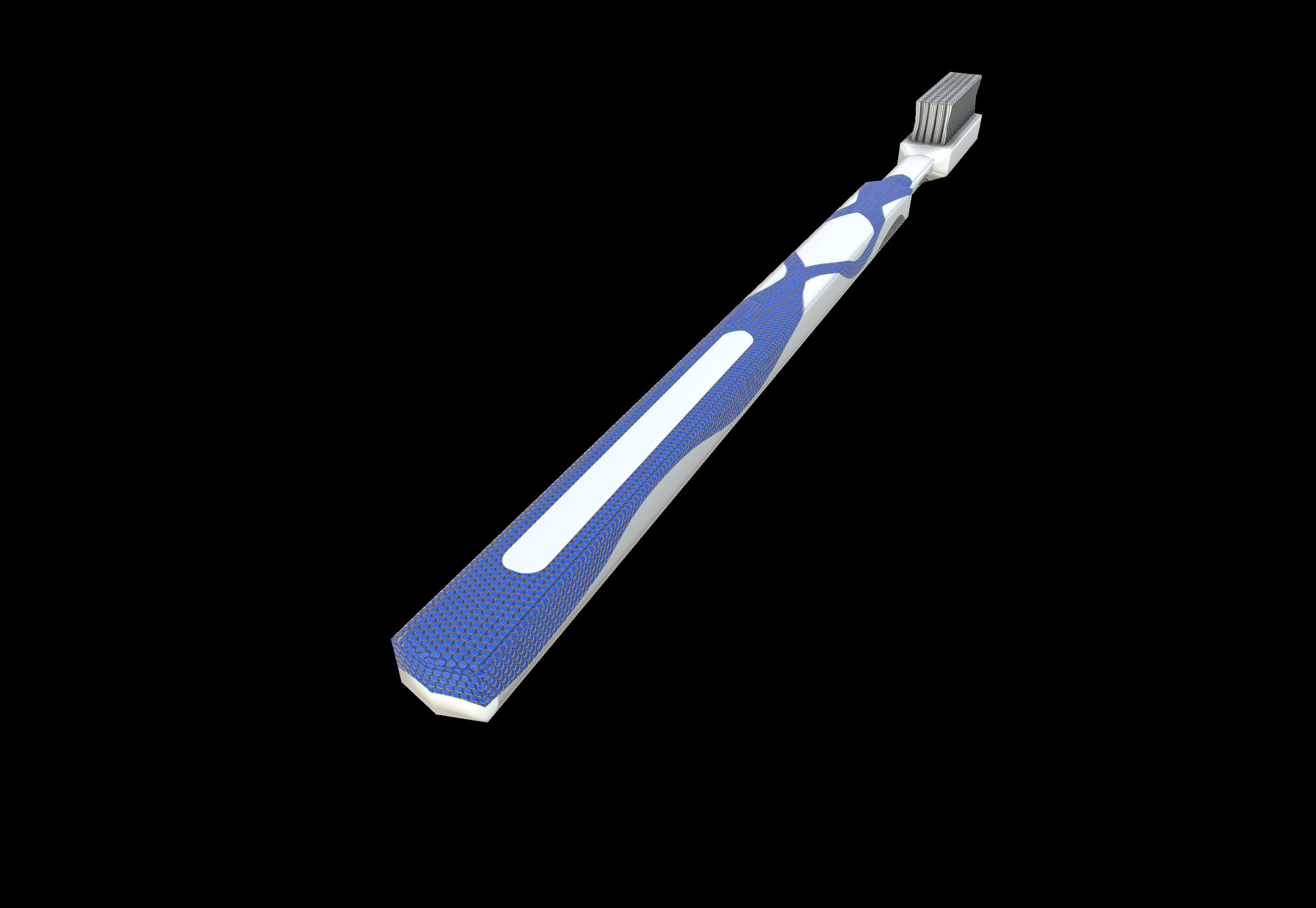 low-poly Toothbrush - VR AR Low-poly 3D model_5