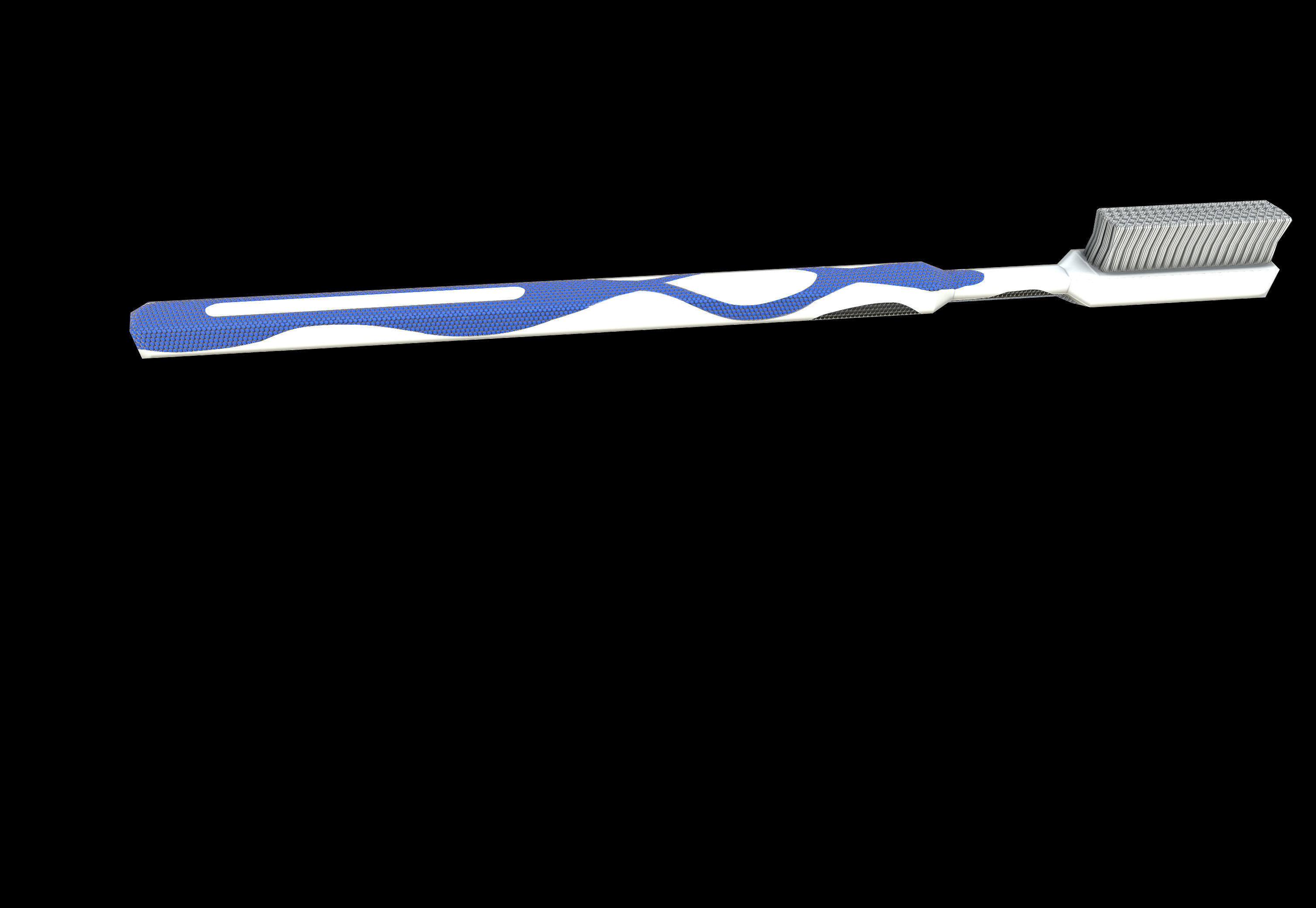 low-poly Toothbrush - VR AR Low-poly 3D model_1