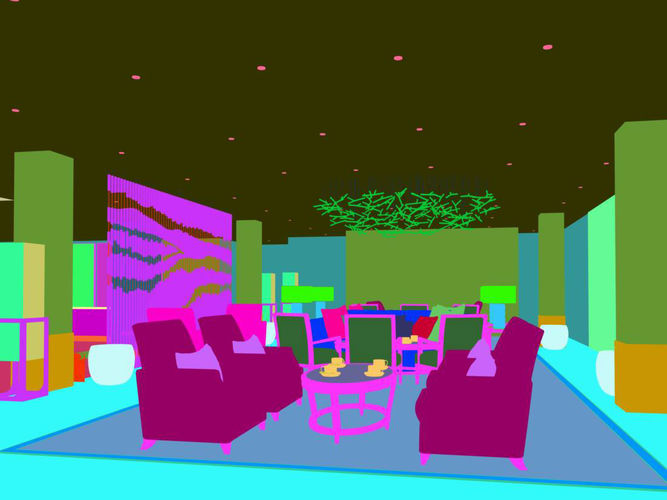 Business Restaurant - Coffee - Banquet  173 3D model 4