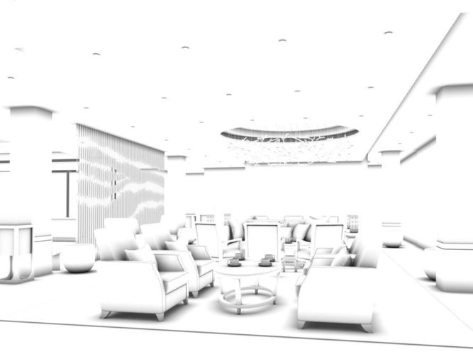 Business Restaurant - Coffee - Banquet  173 3D model 2