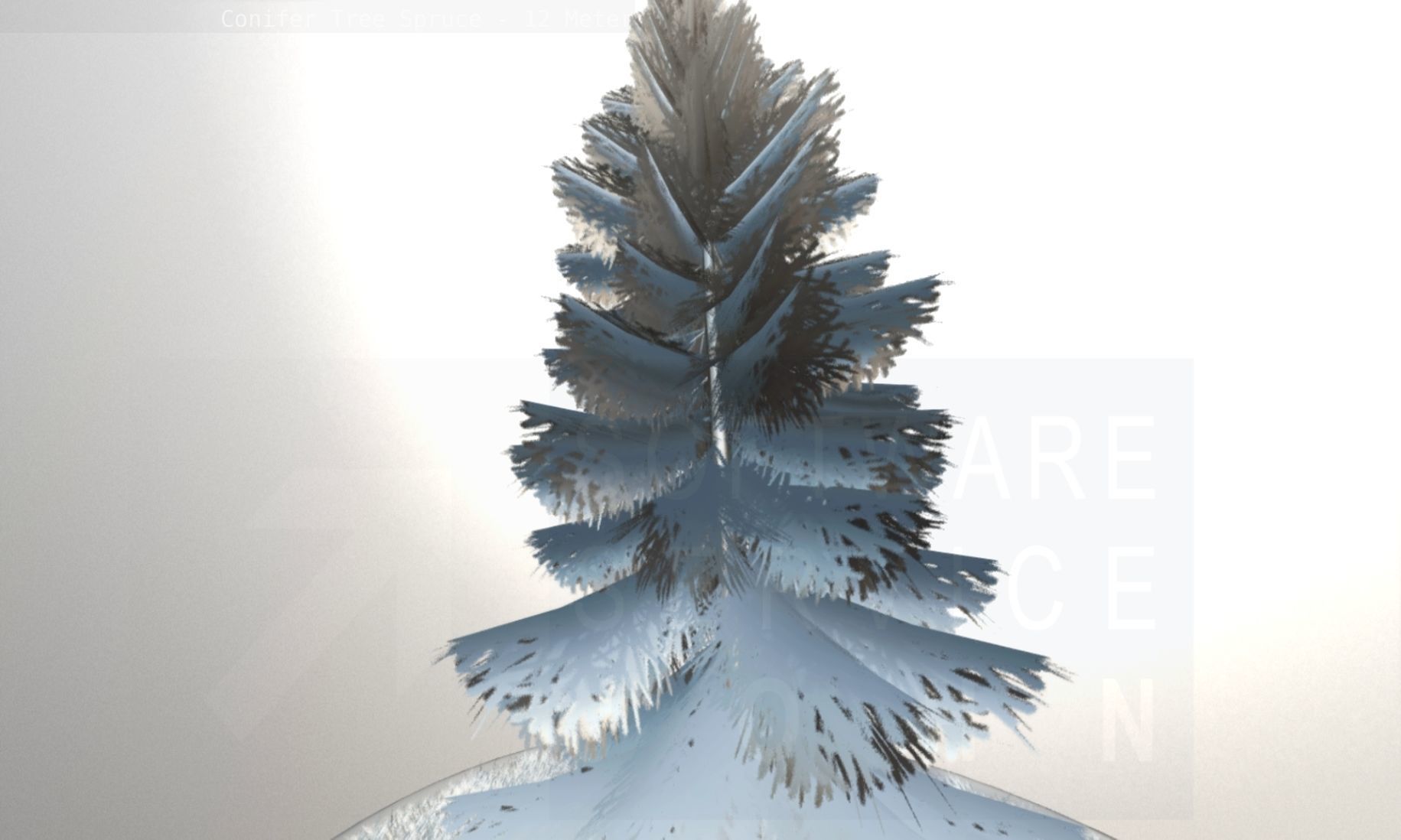 Conifer Tree Spruce - 12 Meter Low-poly 3D model_122