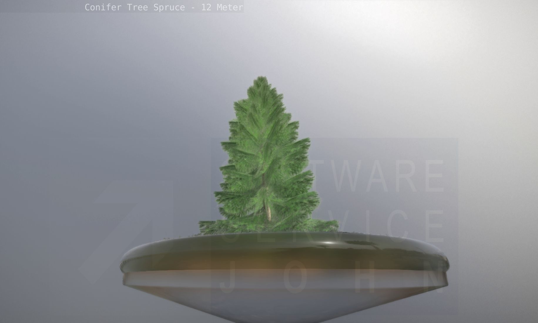 Conifer Tree Spruce - 12 Meter Low-poly 3D model_42