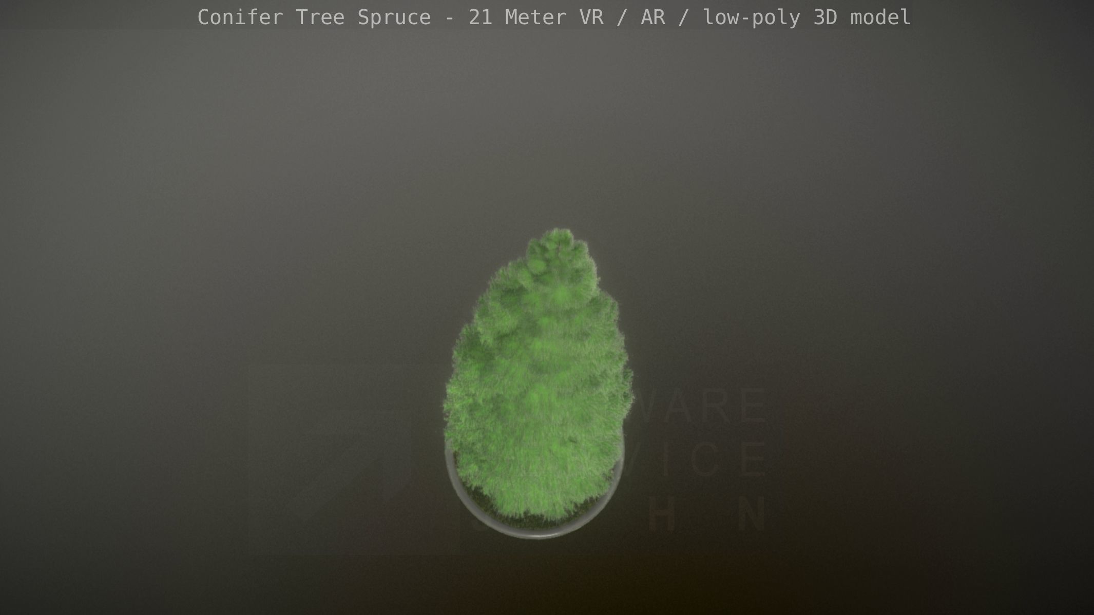 Conifer Tree Spruce - 21 Meter Low-poly 3D model_32