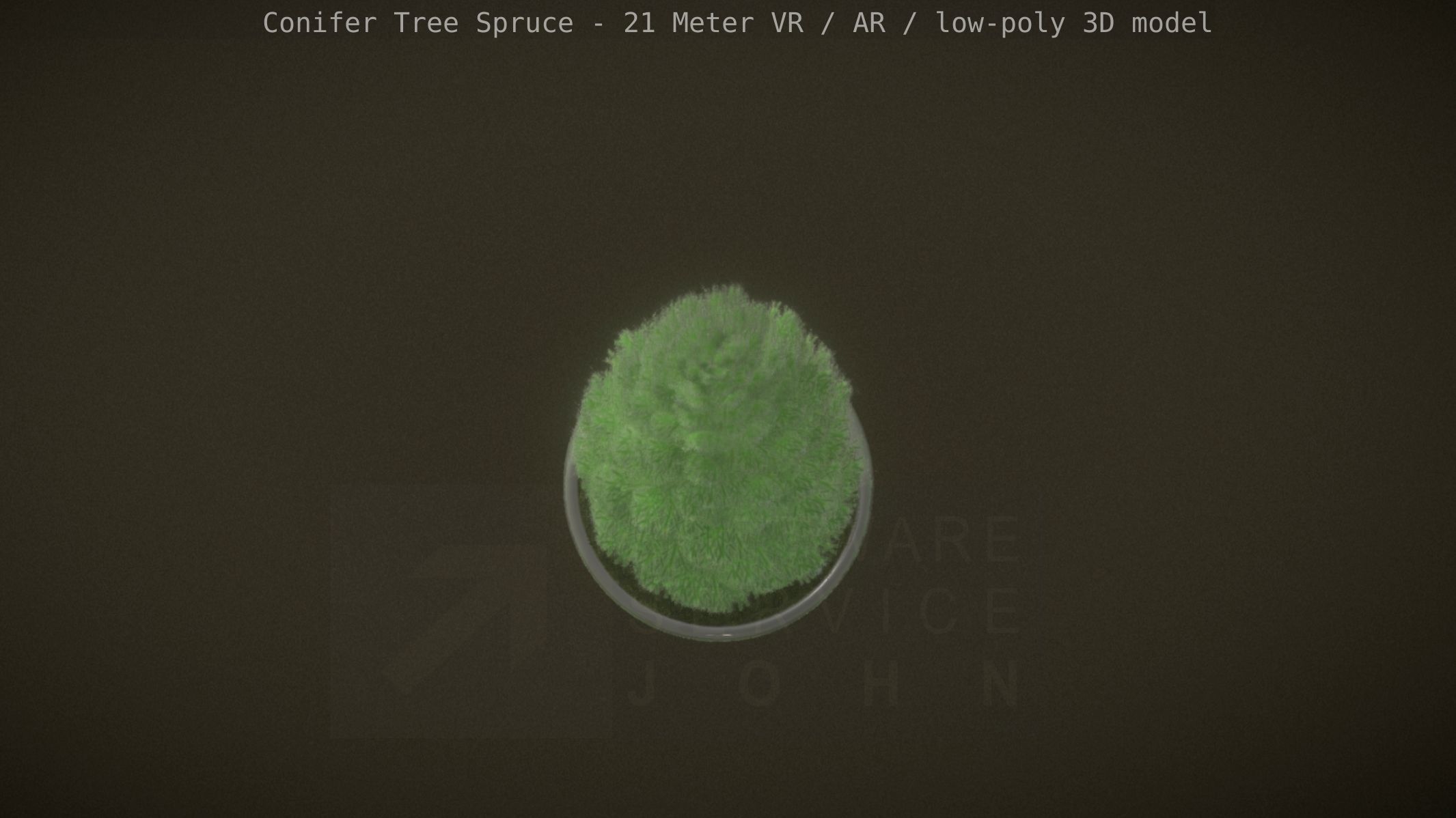 Conifer Tree Spruce - 21 Meter Low-poly 3D model_90