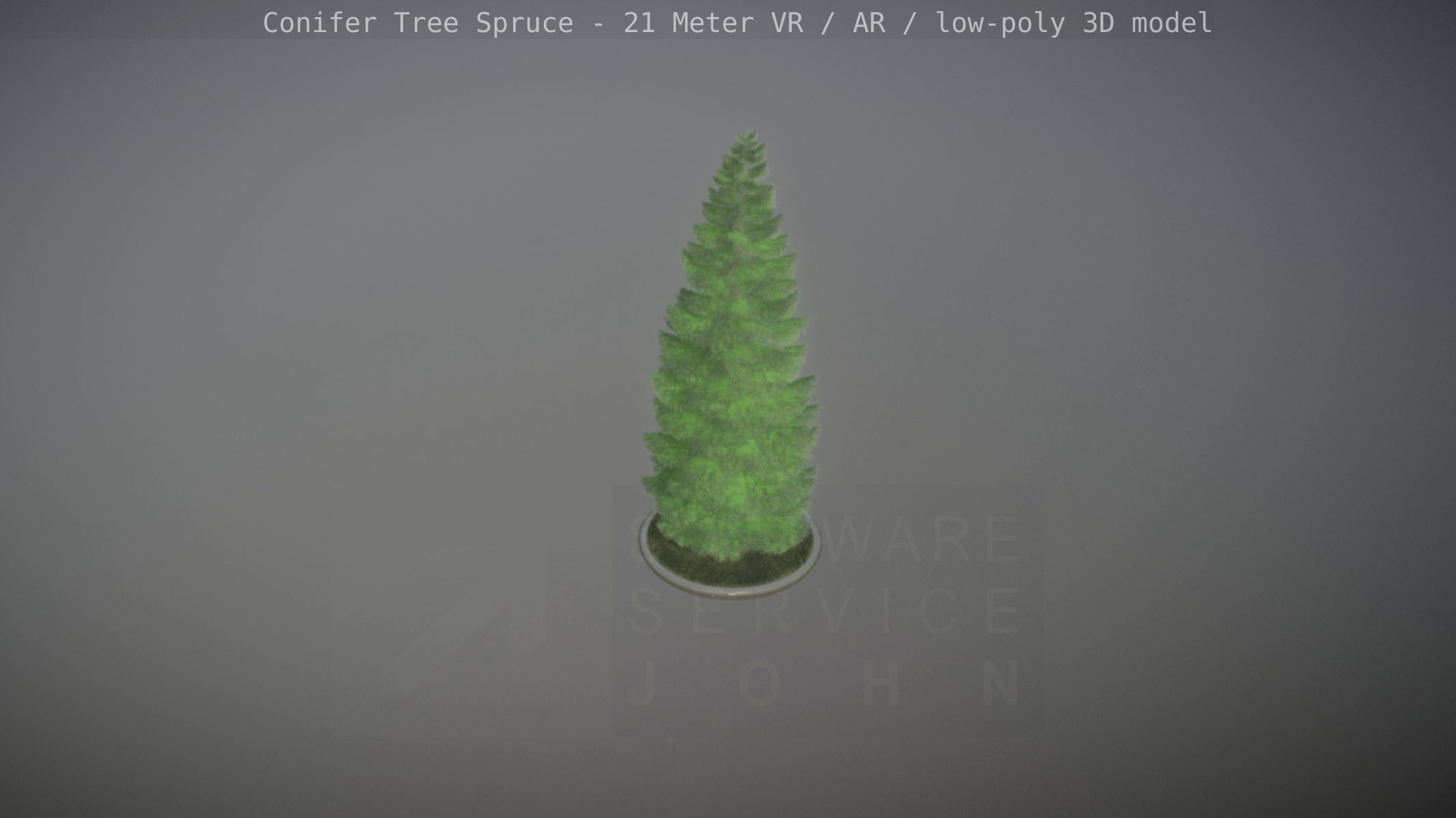 Conifer Tree Spruce - 21 Meter Low-poly 3D model_28