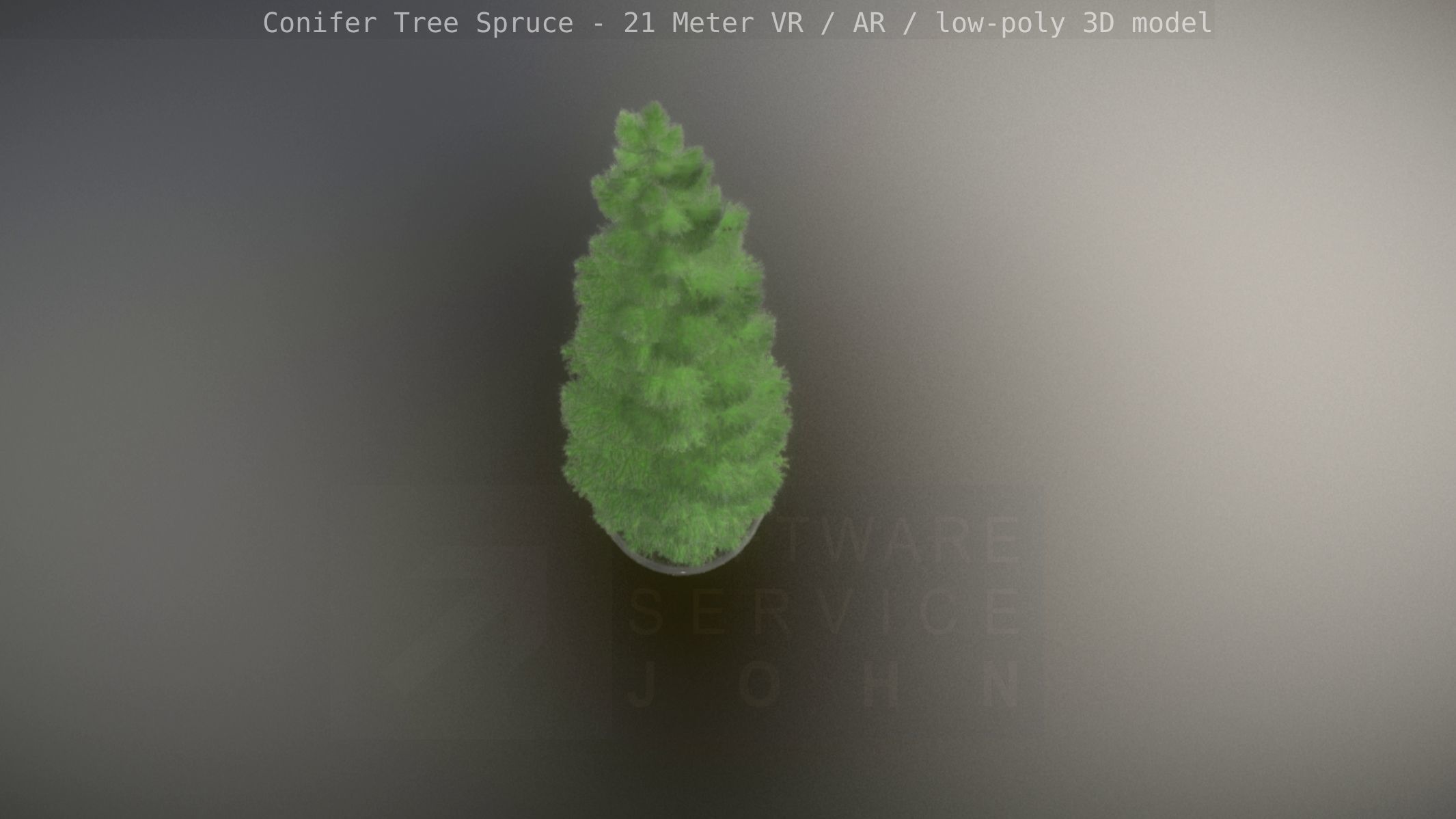 Conifer Tree Spruce - 21 Meter Version 2 Low-poly 3D model_98