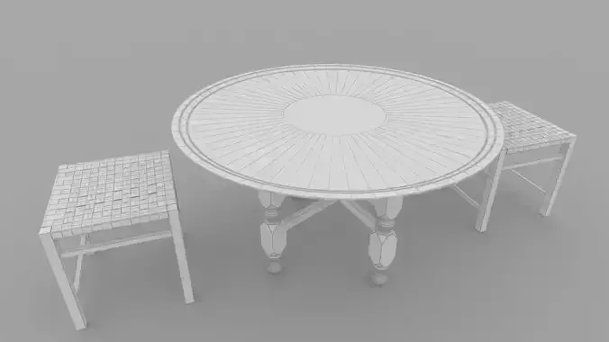 Ottoman Tray 3D Model