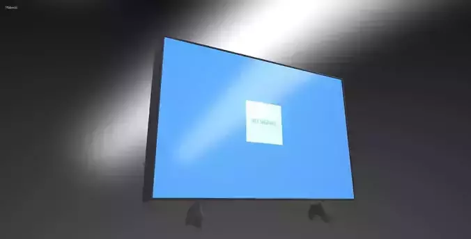 Television tv screen with light