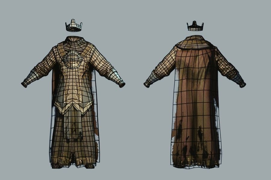 Dark Fantasy Protagonist Pack Low-poly 3D model_38