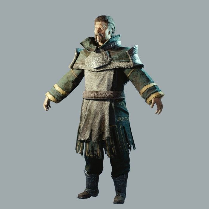 Dark Fantasy Protagonist Pack Low-poly 3D model_15