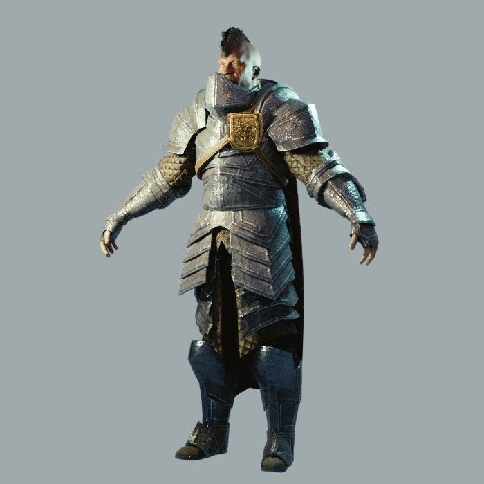 Dark Fantasy Protagonist Pack Low-poly 3D model_19