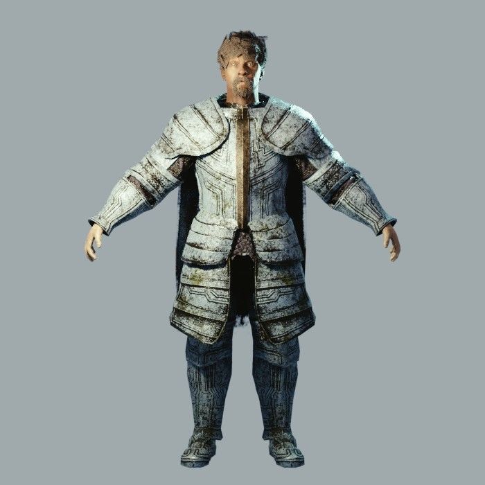 Dark Fantasy Protagonist Pack Low-poly 3D model_4