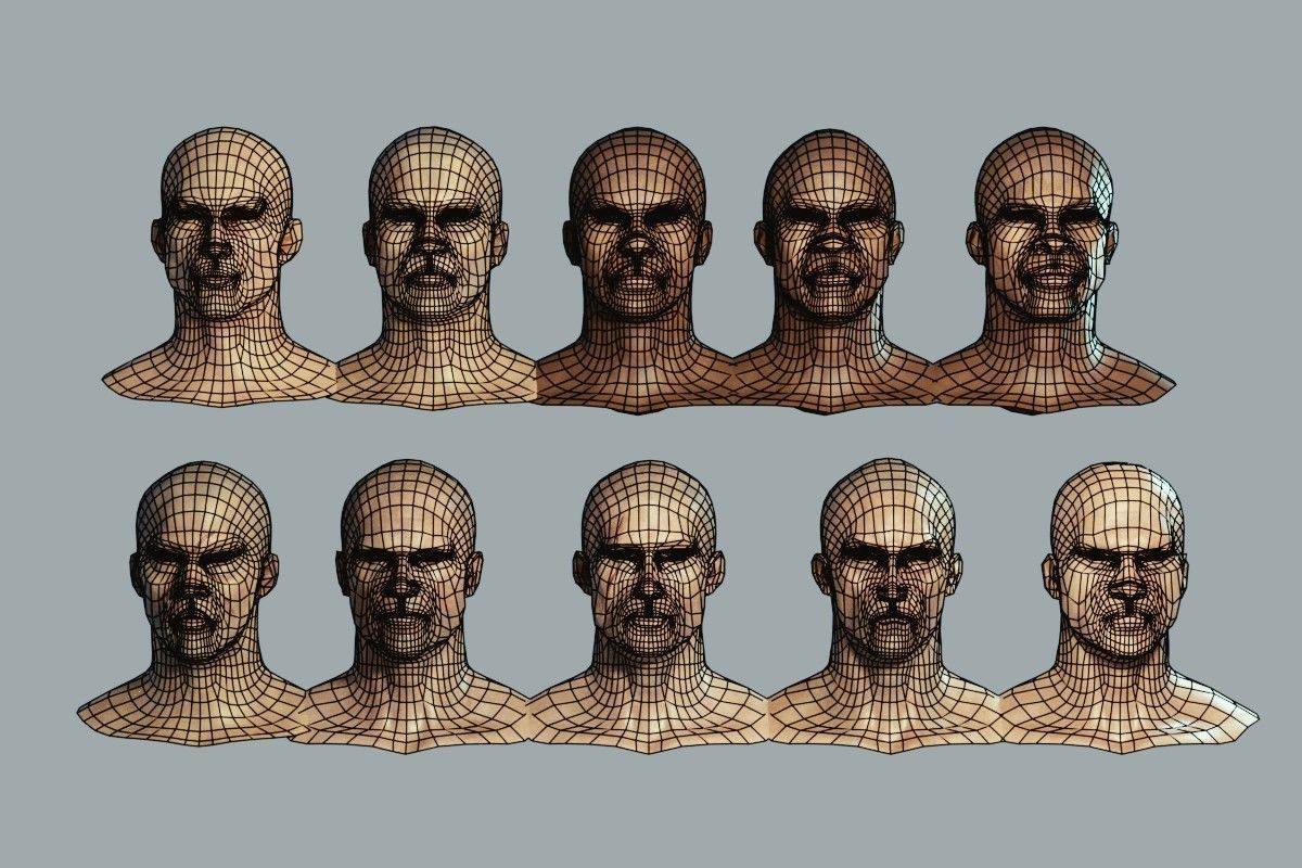 Dark Fantasy Protagonist Pack Low-poly 3D model_46