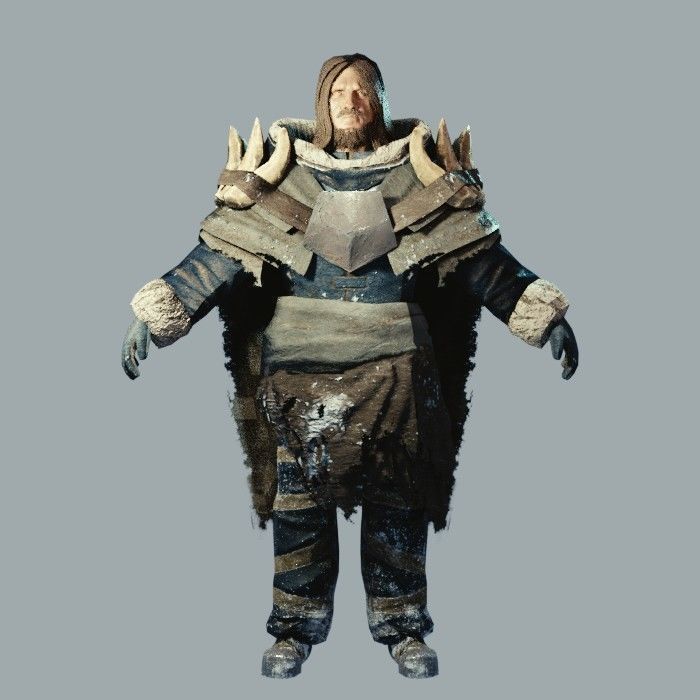 Dark Fantasy Protagonist Pack Low-poly 3D model_2