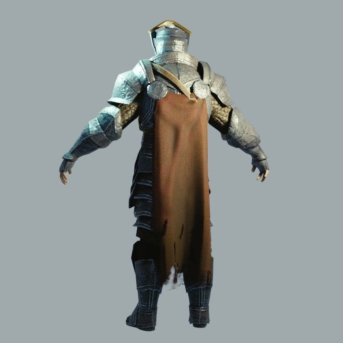 Dark Fantasy Protagonist Pack Low-poly 3D model_34