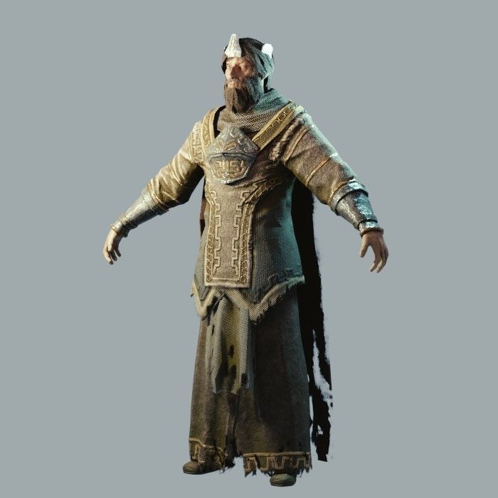 Dark Fantasy Protagonist Pack Low-poly 3D model_18