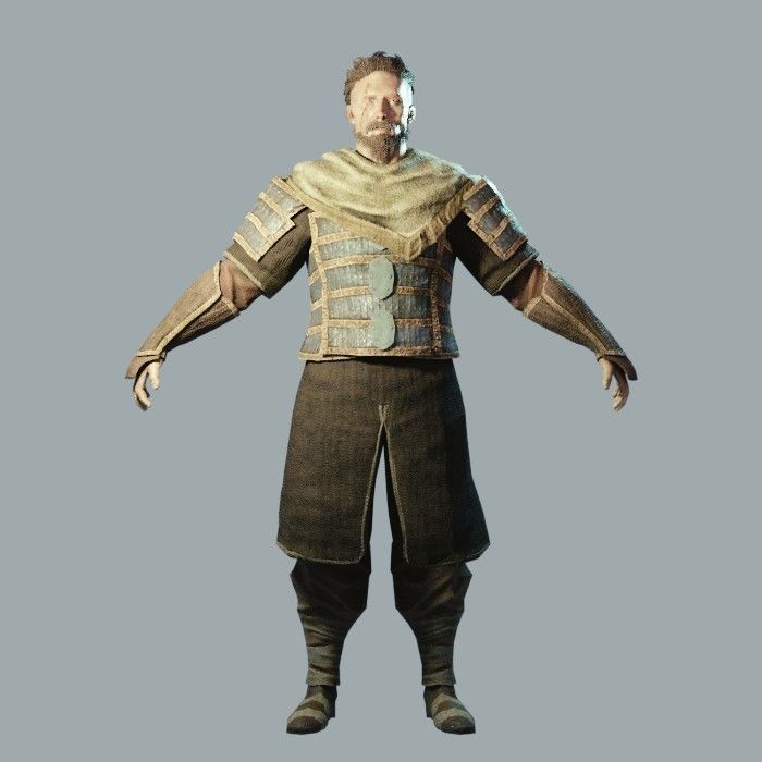 Dark Fantasy Protagonist Pack Low-poly 3D model_11