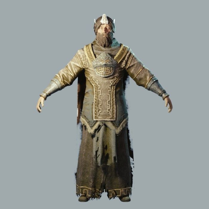 Dark Fantasy Protagonist Pack Low-poly 3D model_7