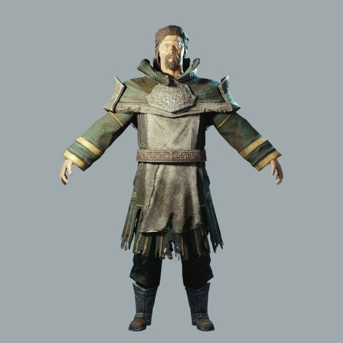 Dark Fantasy Protagonist Pack Low-poly 3D model_6