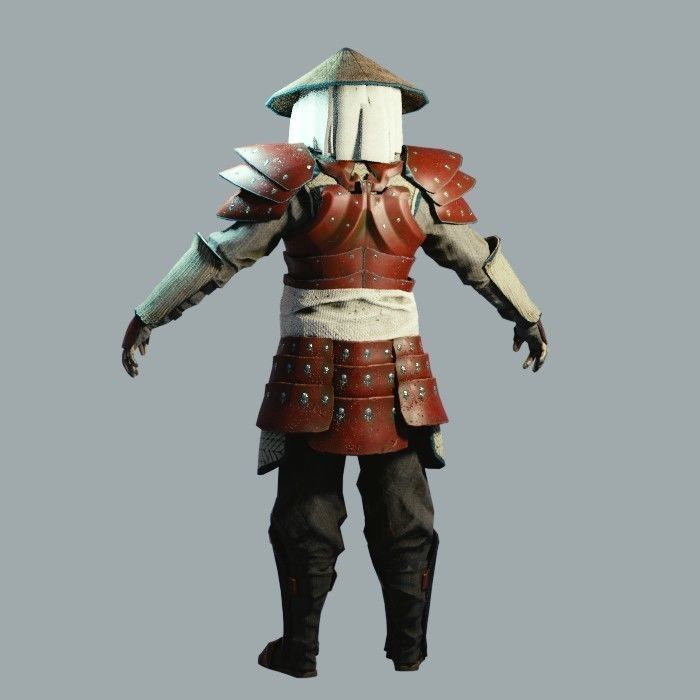 Dark Fantasy Protagonist Pack Low-poly 3D model_25