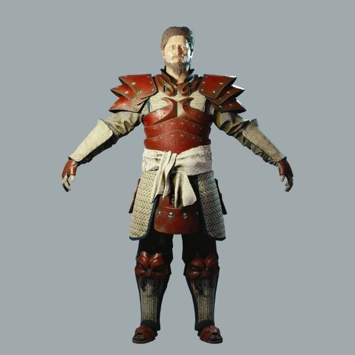 Dark Fantasy Protagonist Pack Low-poly 3D model_8