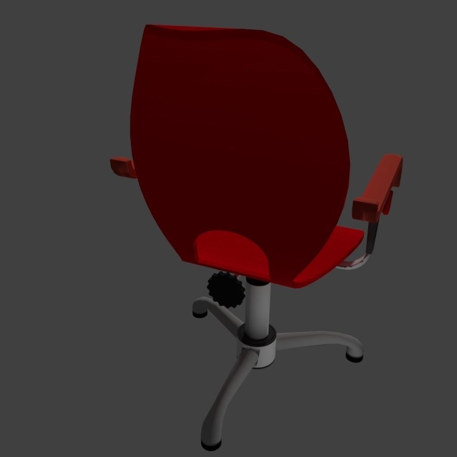 Acrilic seat armchair 3D model_4