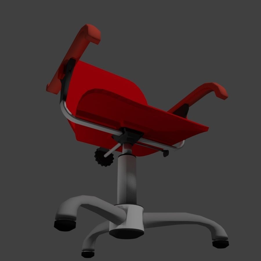 Acrilic seat armchair 3D model_5