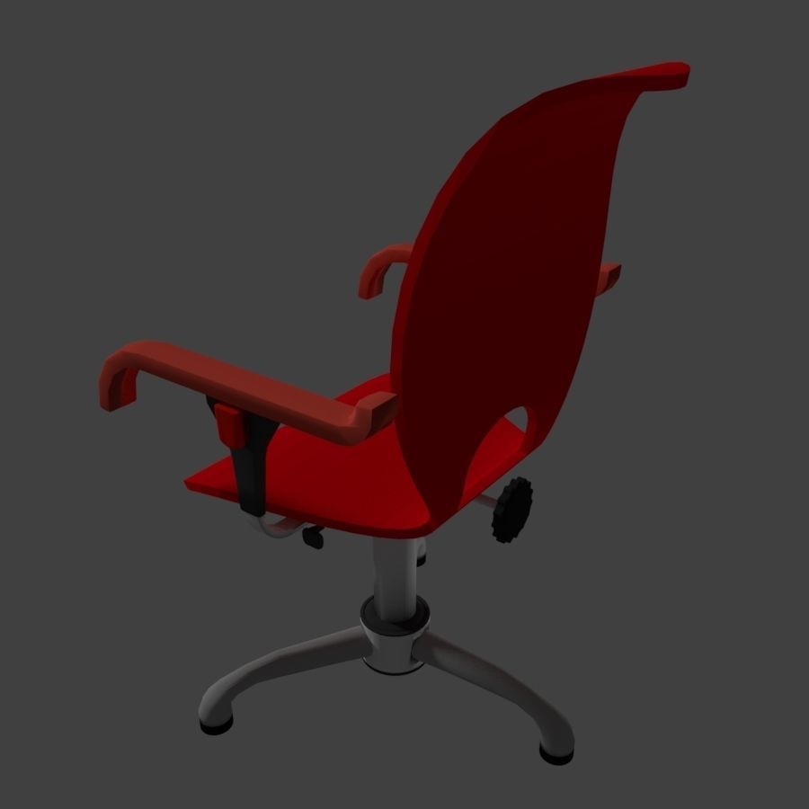 Acrilic seat armchair 3D model_2