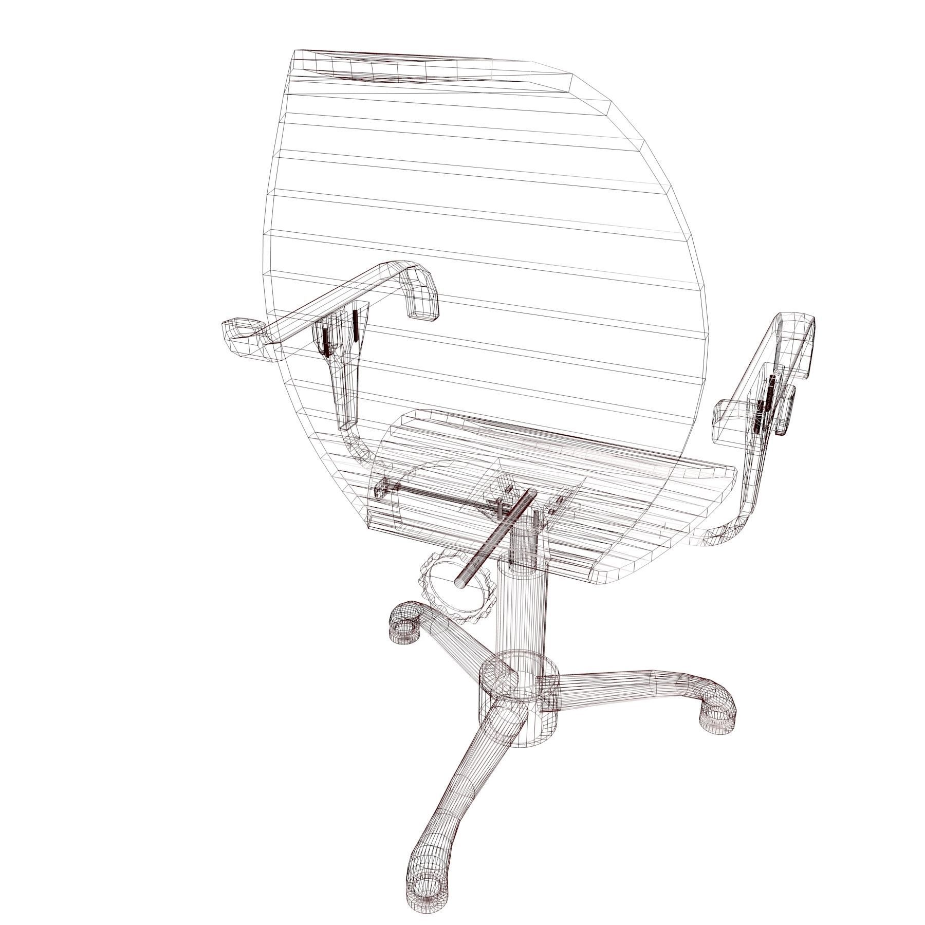 Acrilic seat armchair 3D model_15