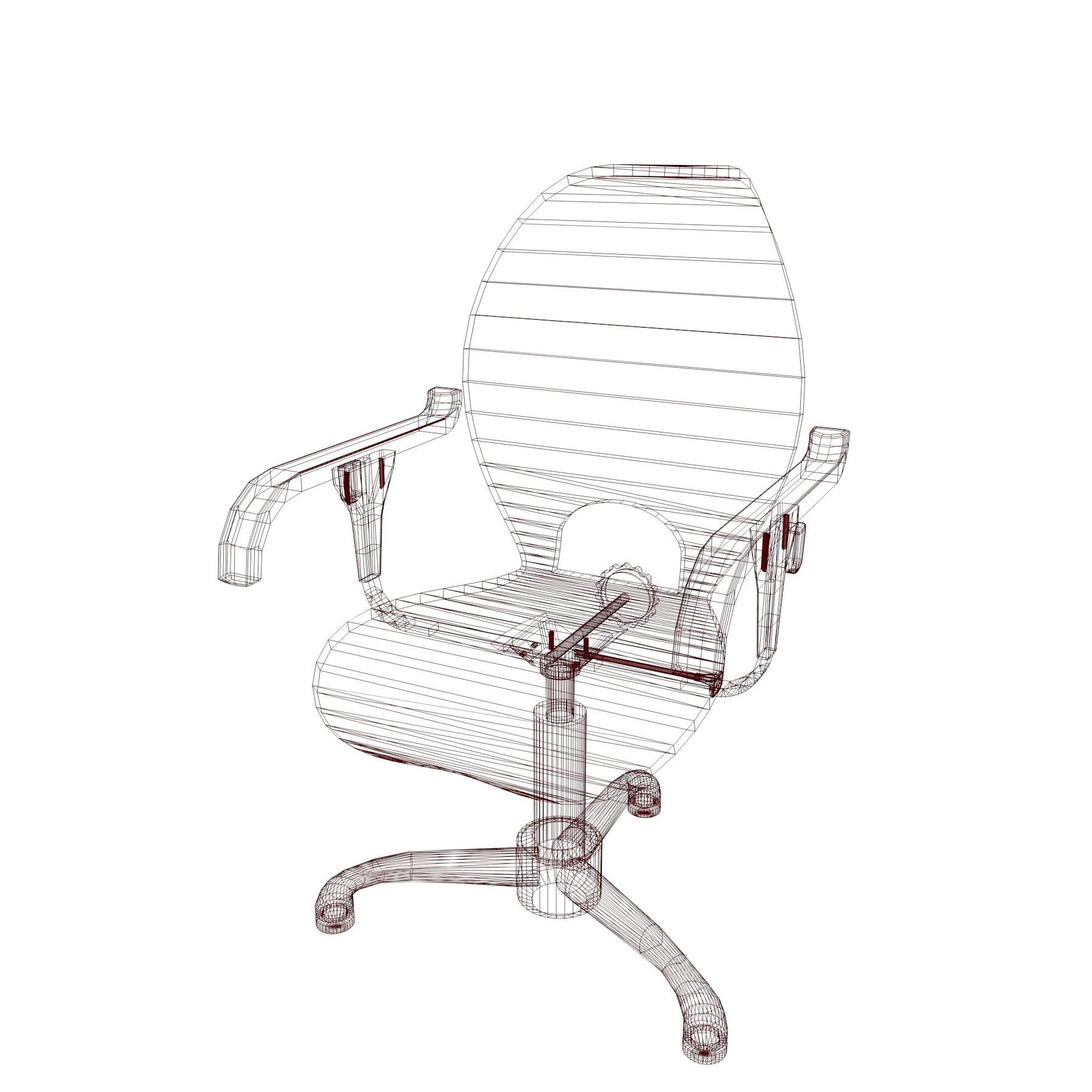 Acrilic seat armchair 3D model_11