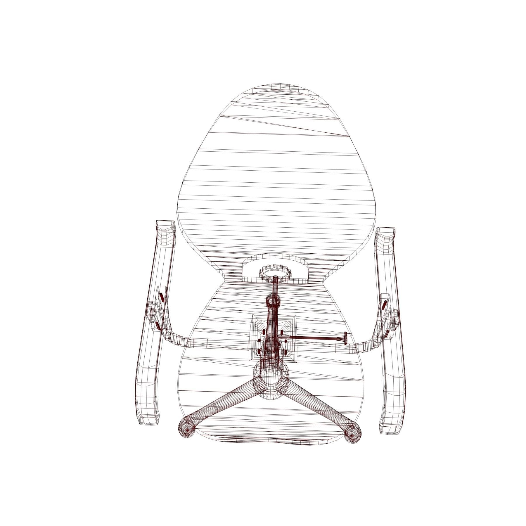 Acrilic seat armchair 3D model_13