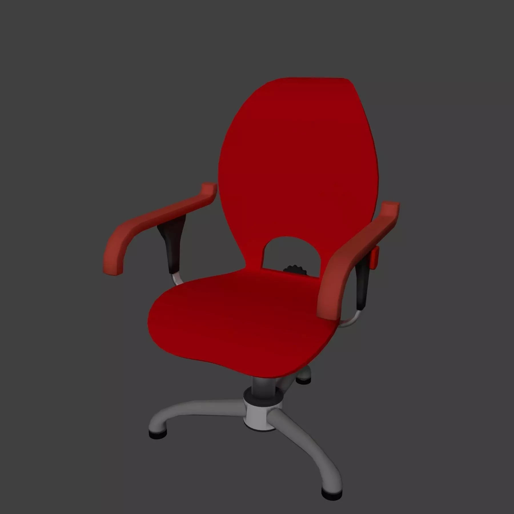 Acrilic seat armchair 3D model_0