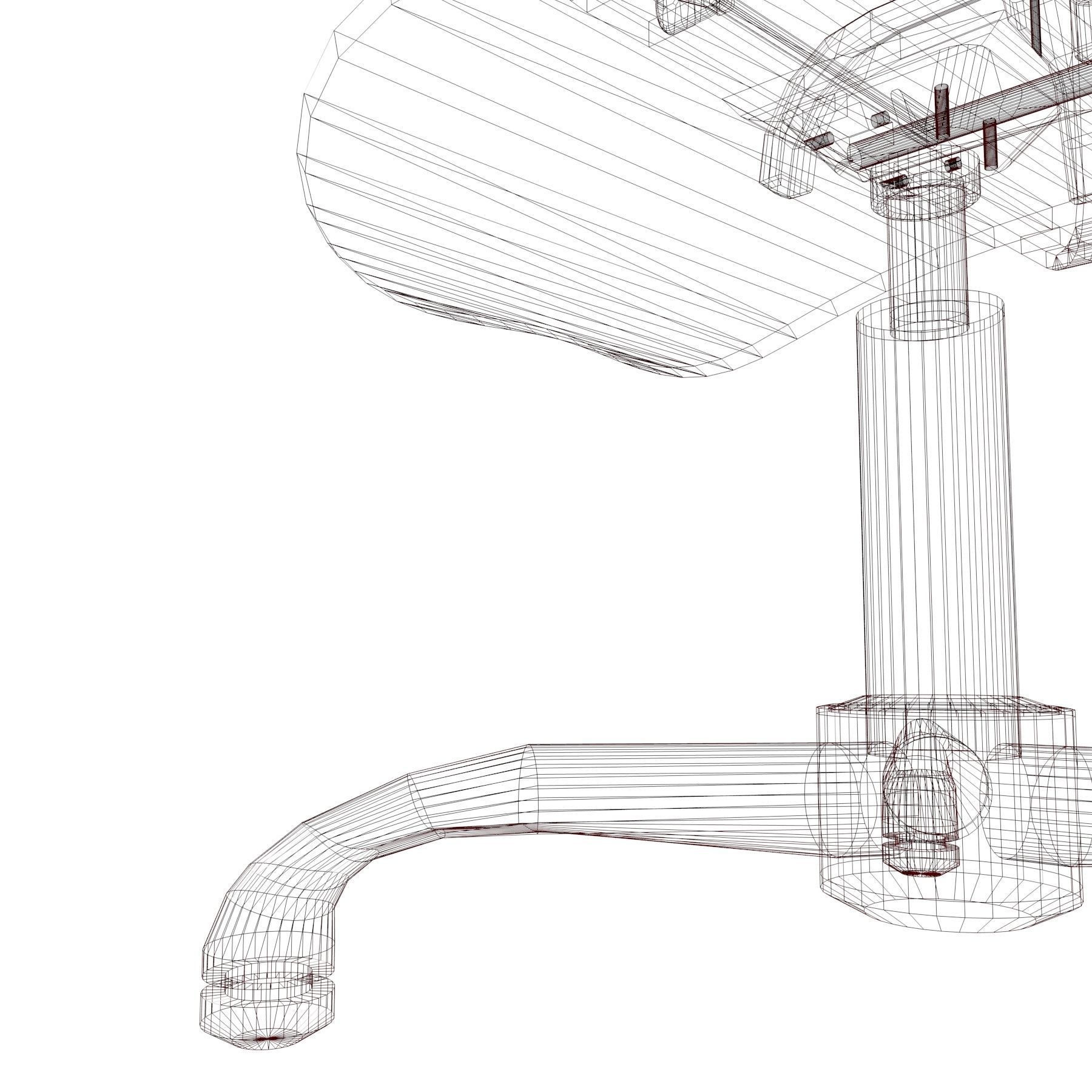 Acrilic seat armchair 3D model_18