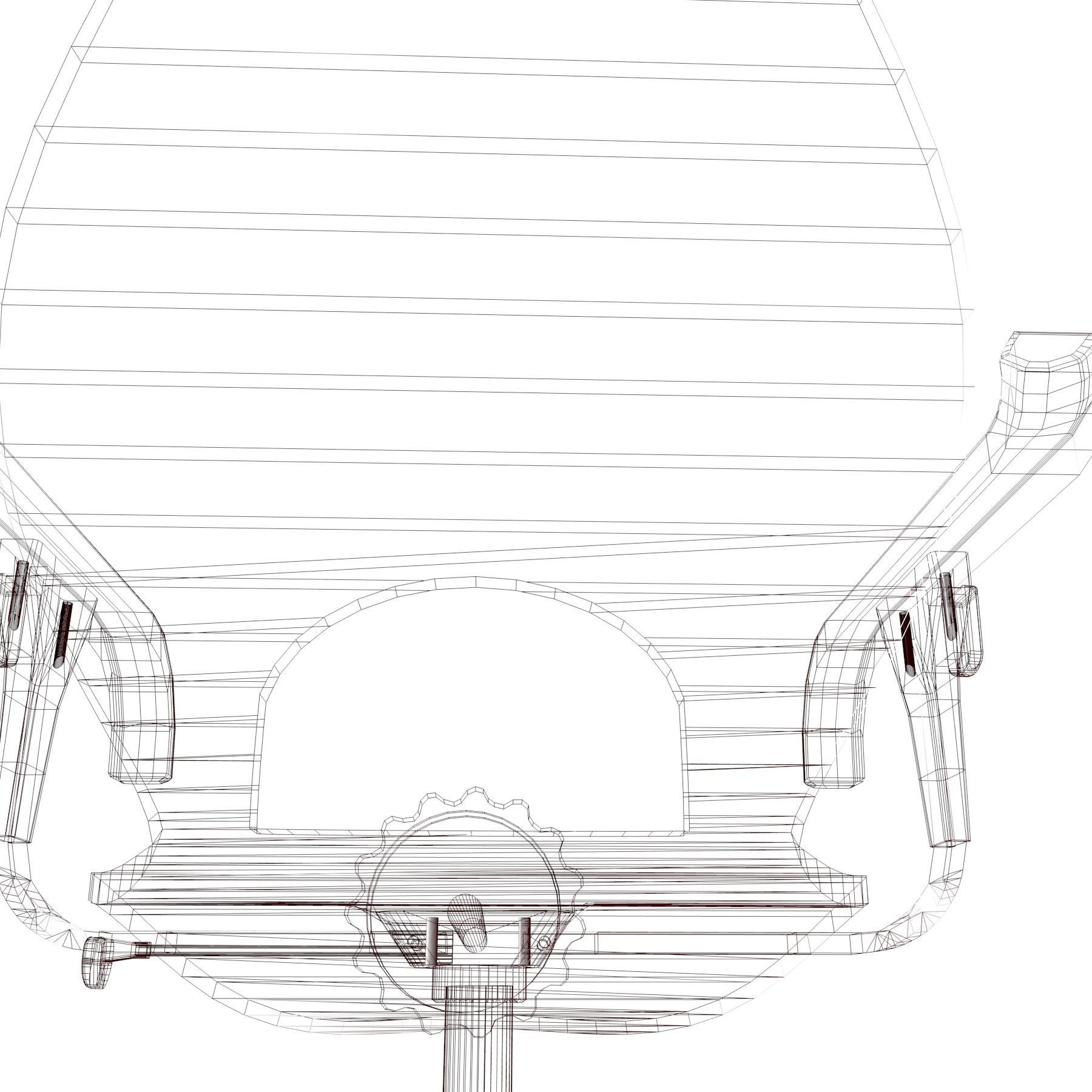 Acrilic seat armchair 3D model_17