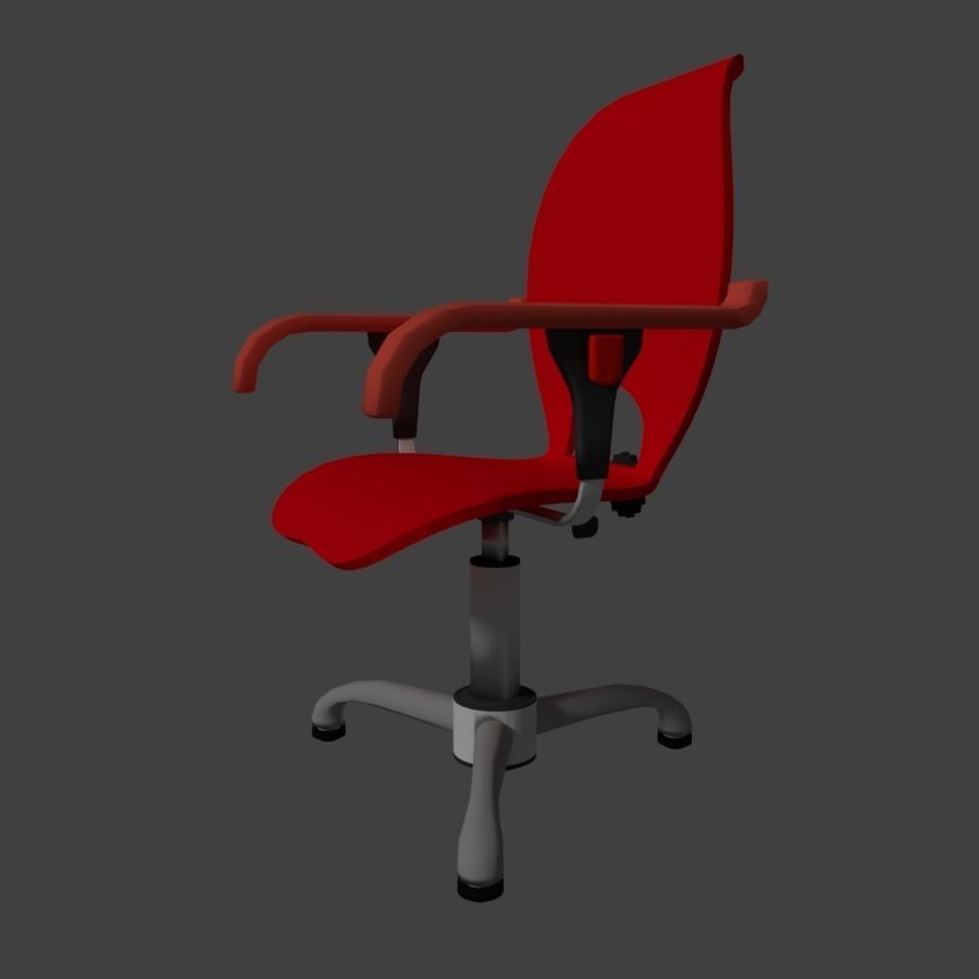 Acrilic seat armchair 3D model_3