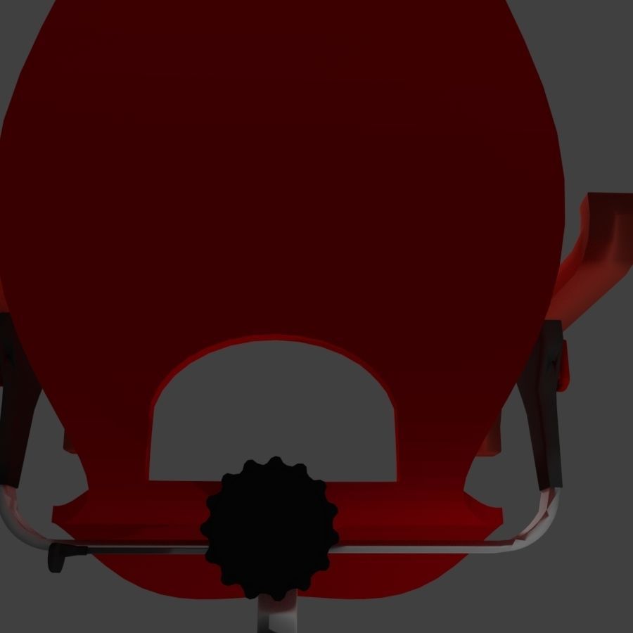 Acrilic seat armchair 3D model_7