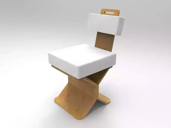Wood Chair 3D print model
