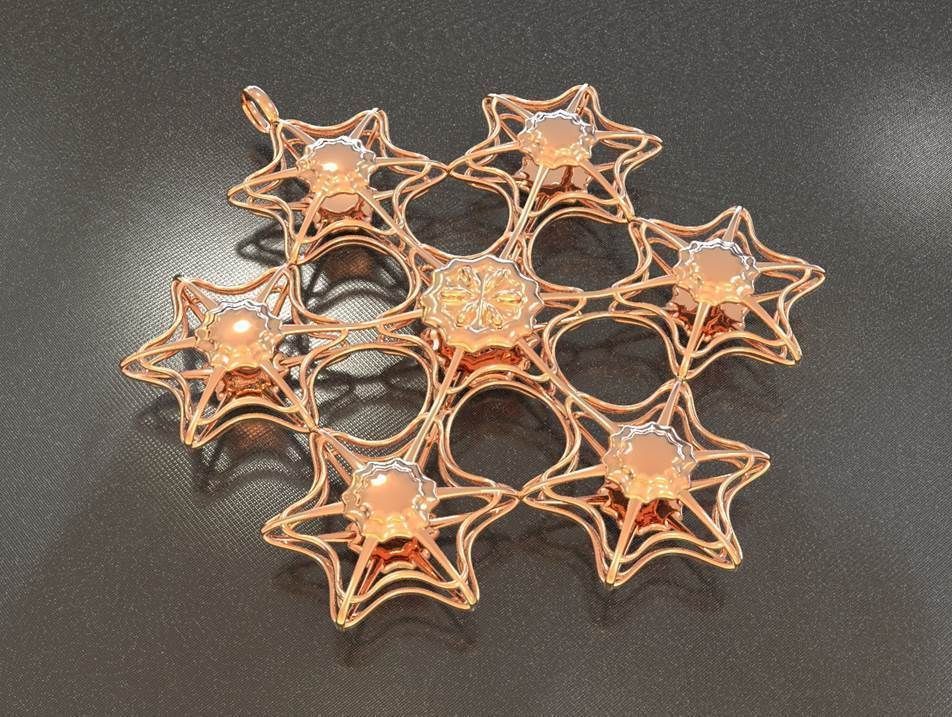  6STARFISH PENDANTS 3D print model_1