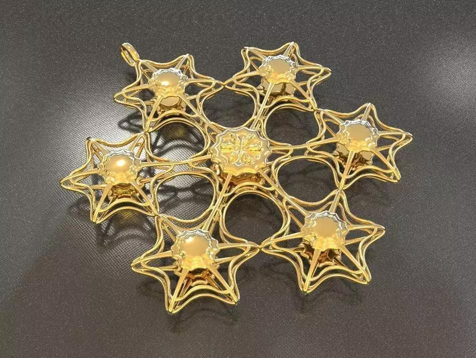  6STARFISH PENDANTS 3D print model_0