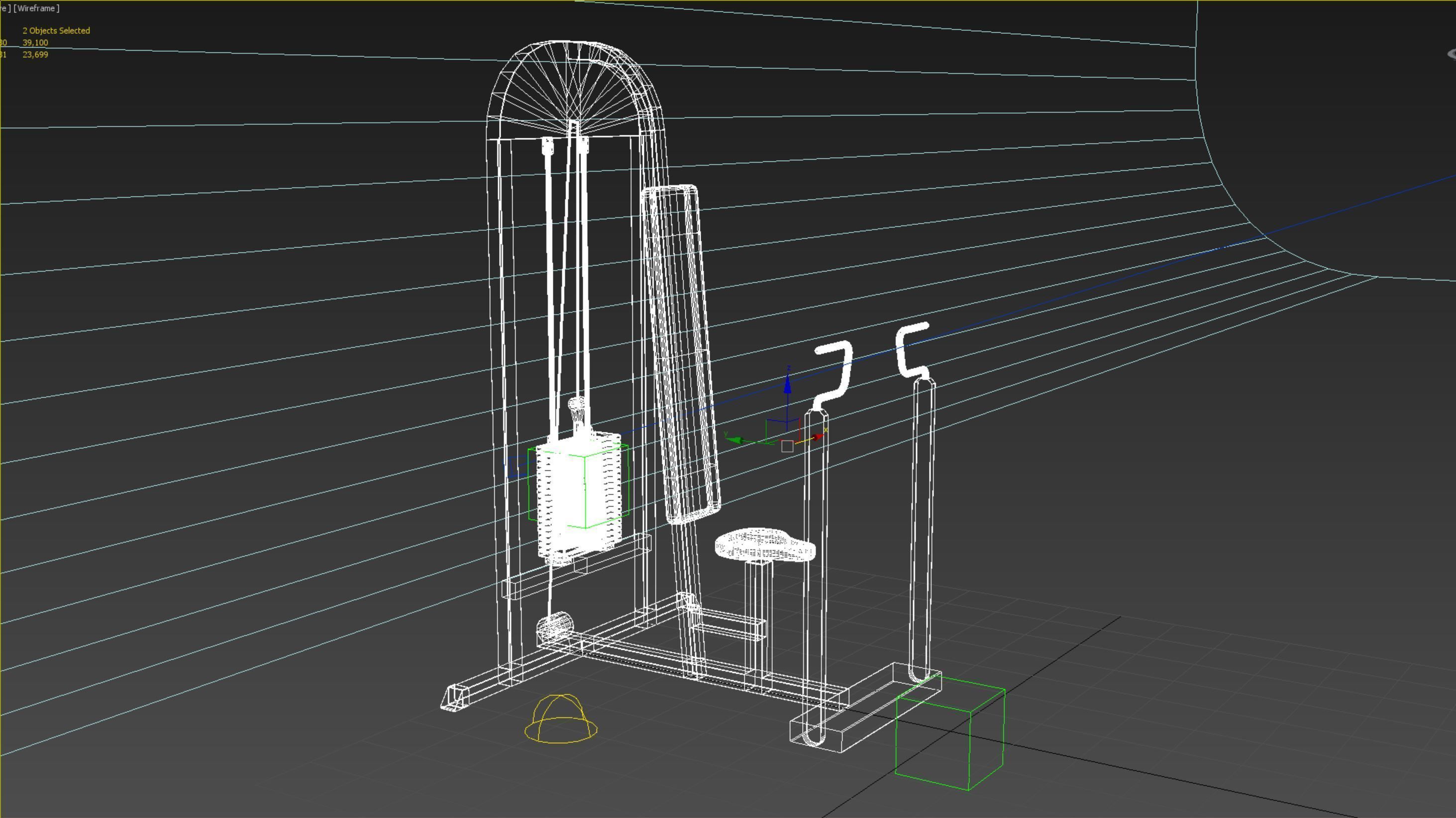 Chest Press Machine - Octane and Mental Ray 3D model_5