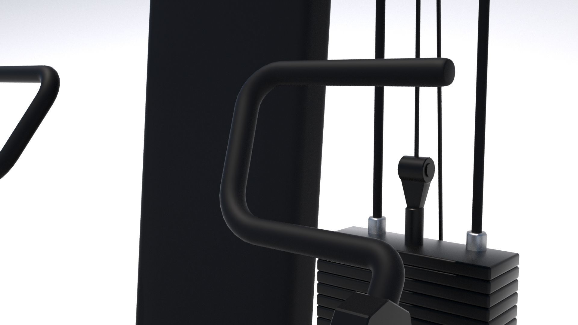 Chest Press Machine - Octane and Mental Ray 3D model_3