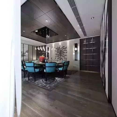 Living room space - modern style - 9413