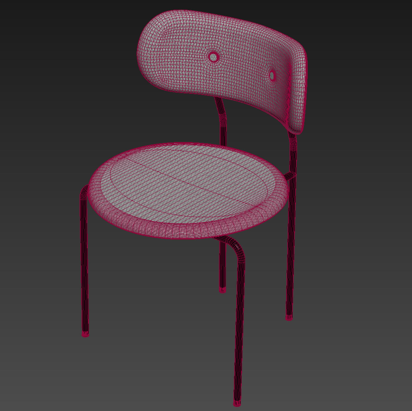 Oval Tulip Dining Table 78 inch walnut set 3D model_12