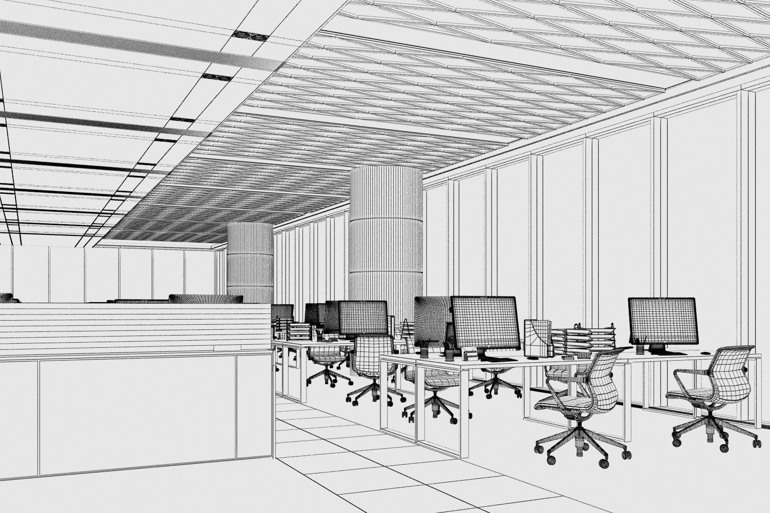 Office California 3D model_4