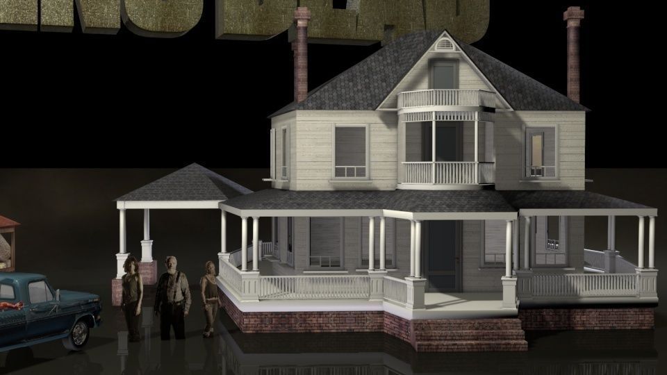 Walking Dead Farm Set 3D model_3