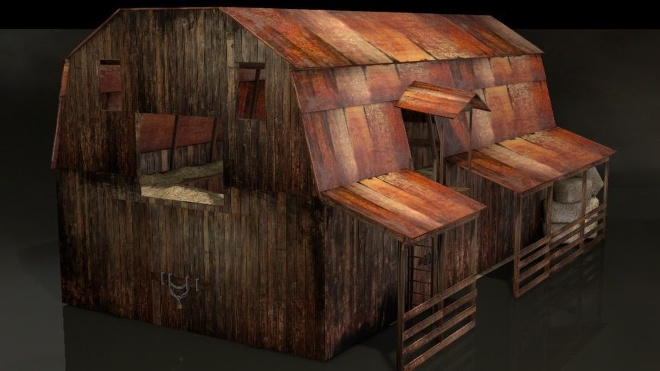 Walking Dead Farm Set 3D model_4